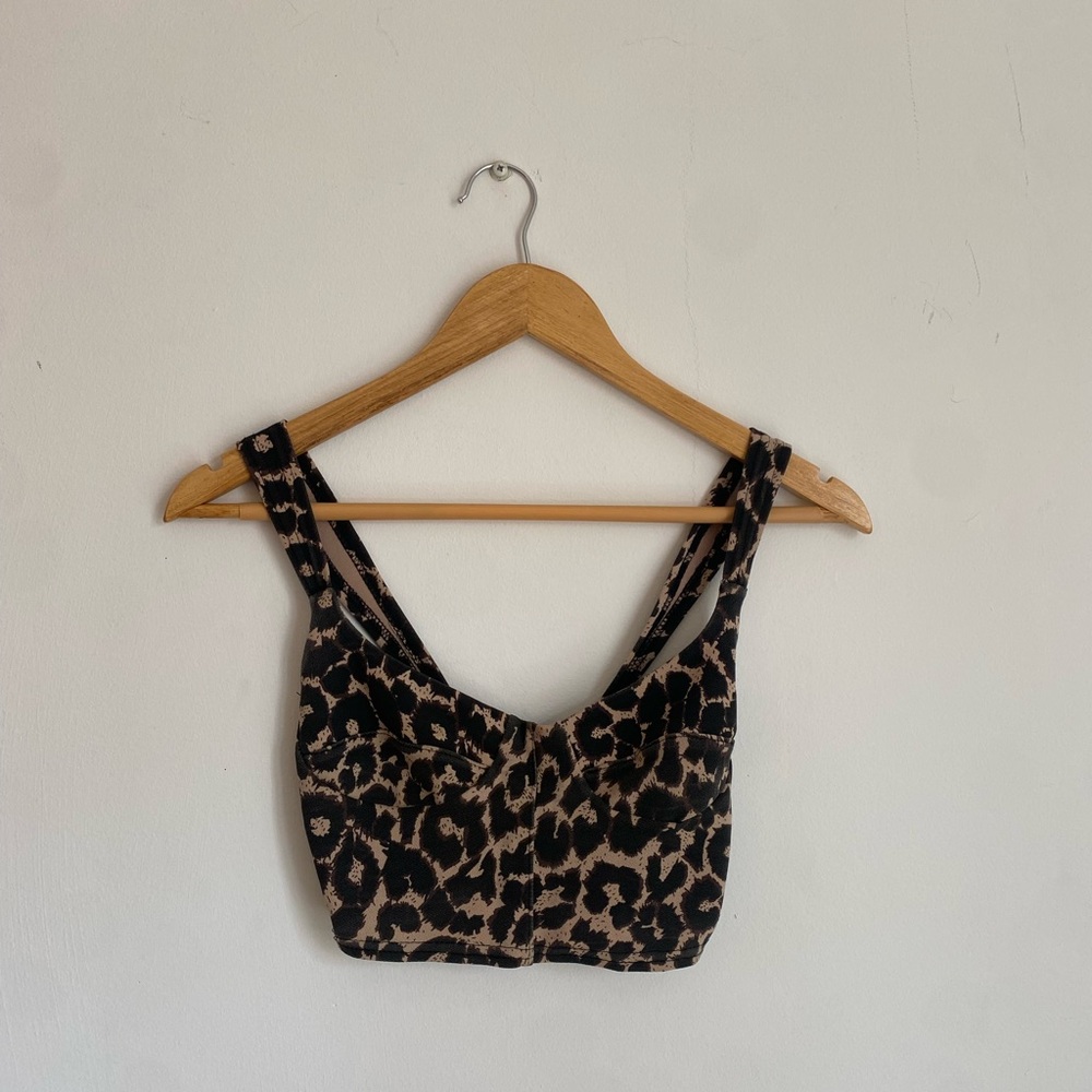 Leopard Print Women's Crop Top